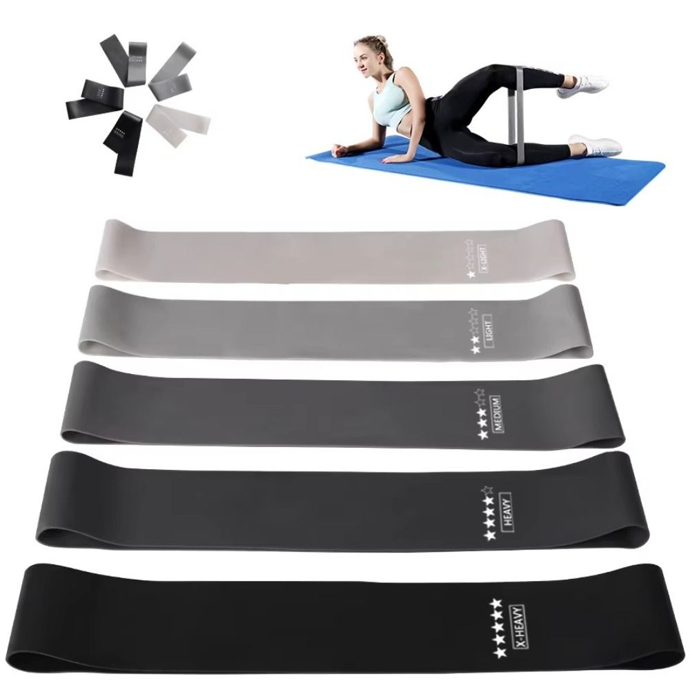 Pilates Yoga Sport - ยางยืดออกกำลังกาย TPE 5 ชิ้น สำหรับยืดกล้ามเนื้อ โยคะ