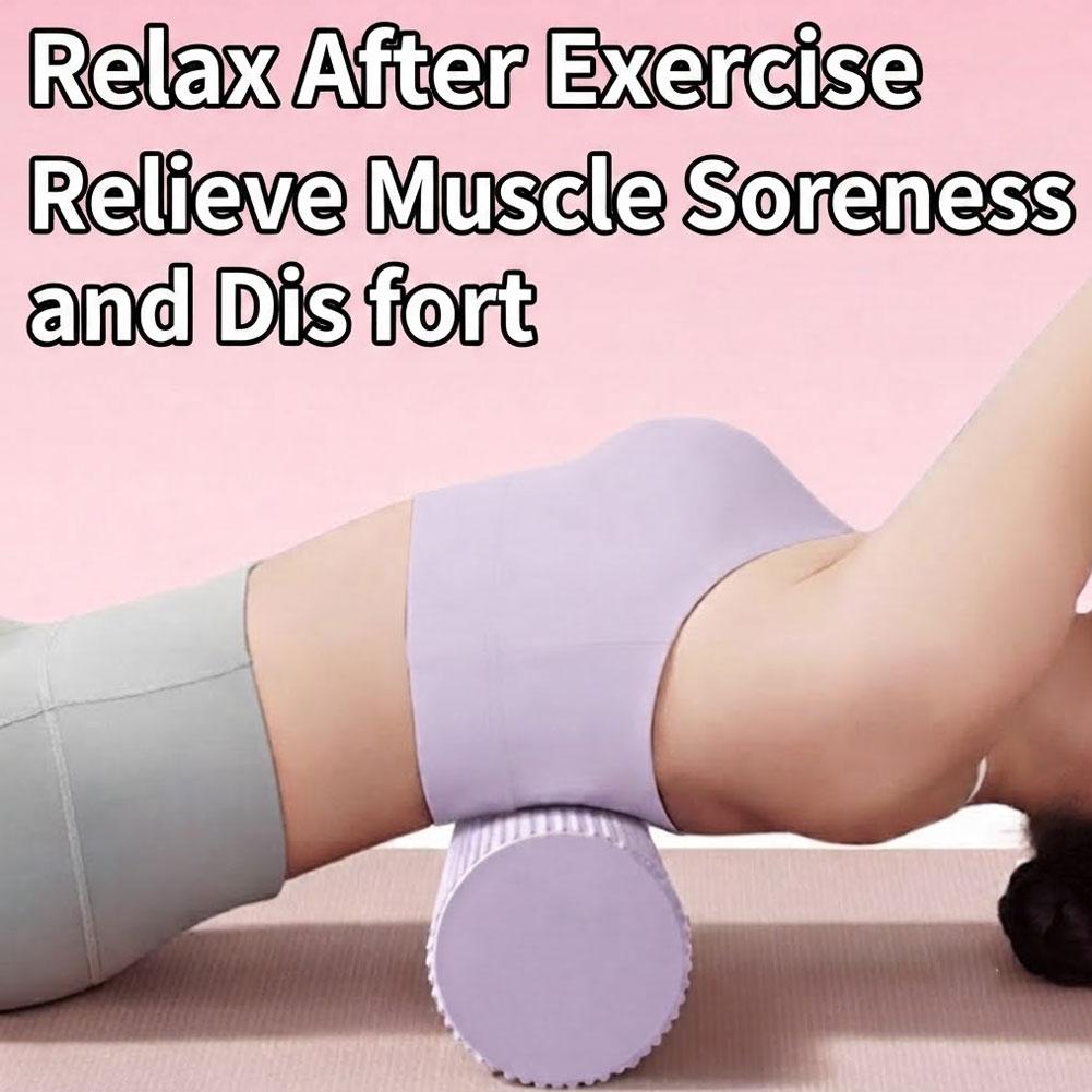Pilates Yoga Exercises - ลูกกลิ้งโฟมโยคะ EVA ความหนาแน่นสูง ลูกกลิ้งโยคะพิลาทิส ลูกกลิ้งโฟมออกกำลังกาย ลูกกลิ้งนวดหลัง