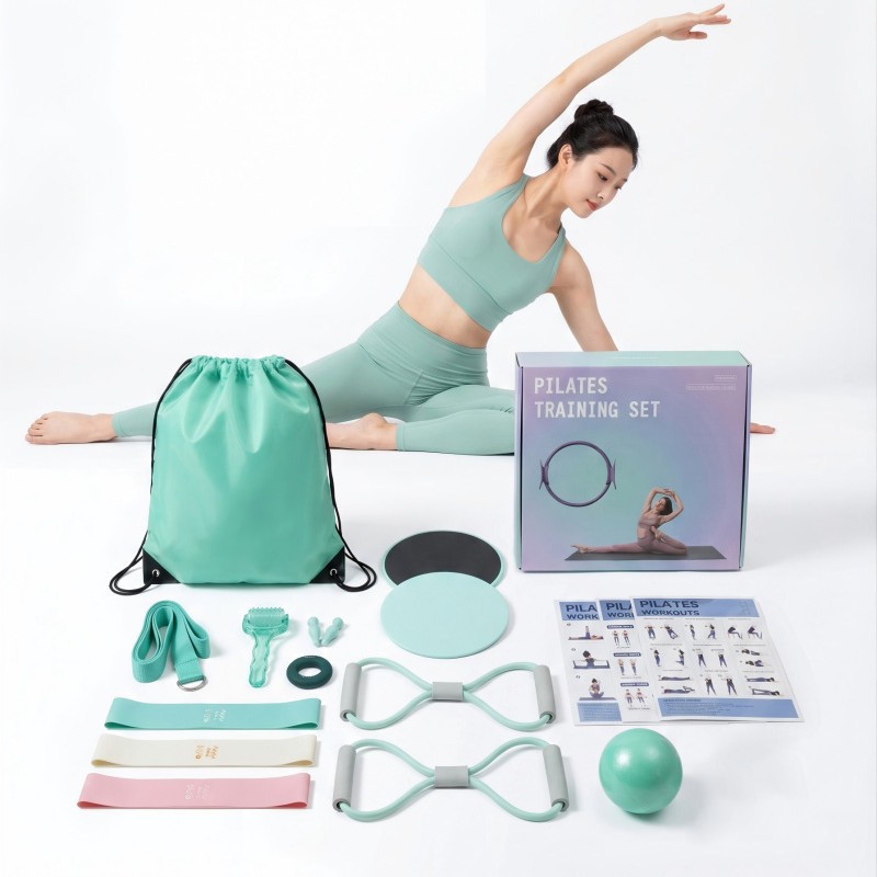 Pilates Yoga Tone - ชุดวงแหวนพิลาทิส, วงแหวนฝึกความแข็งแรง, วงแหวนมหัศจรรย์สำหรับการกระชับกล้ามเนื้อสำหรับการออกกำลังกายโยคะ