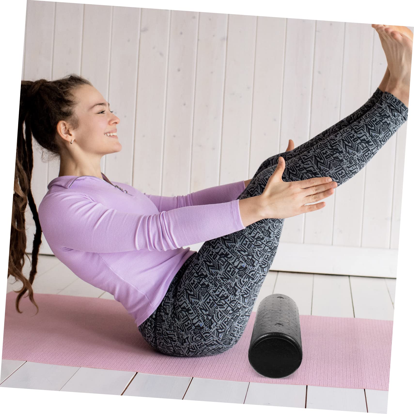 ลูกกลิ้งโฟมโยคะ EPP แบบพกพา สำ - Pilates Yoga Exercises บทวิจารณ์และราคา