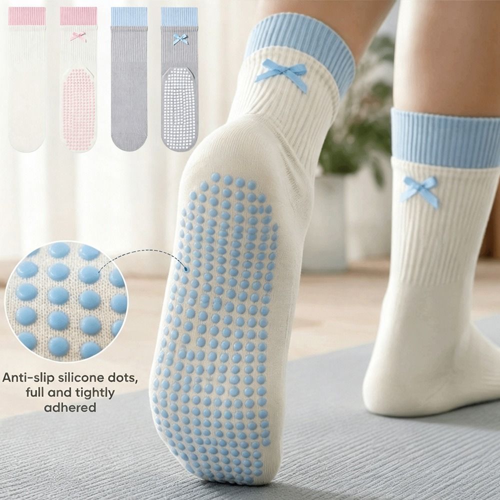 ถุงเท้าโยคะผ้าฝ้ายใหม่ กันลื่น - Pilates Yoga Y Barre บทวิจารณ์และราคา