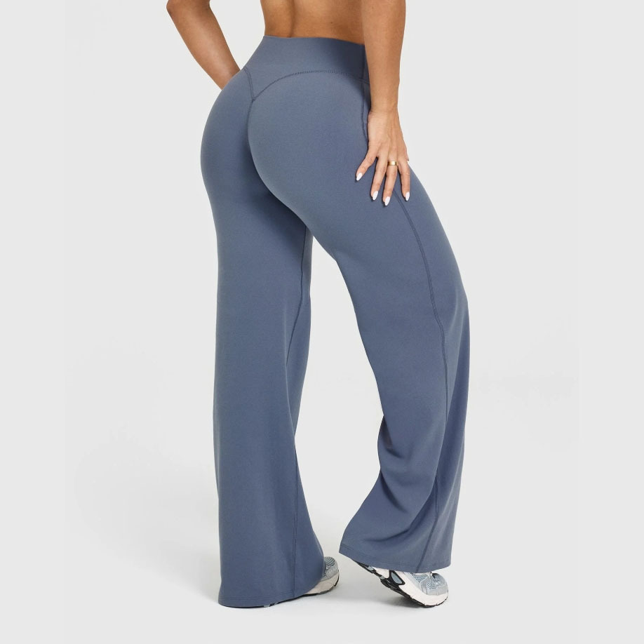 กางเกงกีฬาขายาวทรงตรง ผ้าเนื้อ - Pilates Yoga Sport บทวิจารณ์และราคา