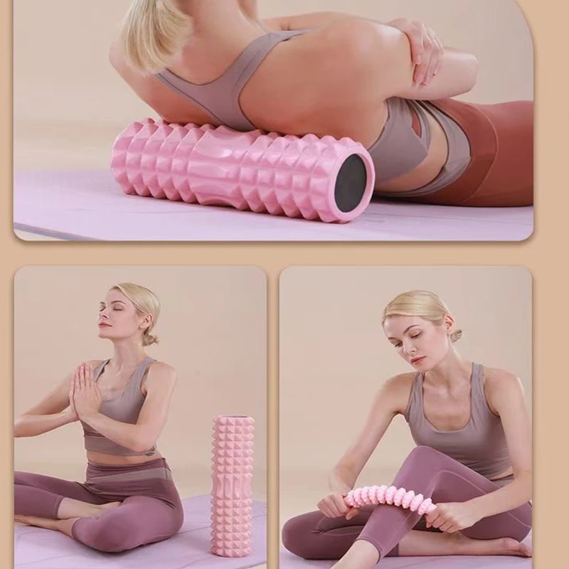 ลูกกลิ้งโฟมกลวง 45 ซม. พร้อมบล - Pilates Yoga Exercises บทวิจารณ์และราคา