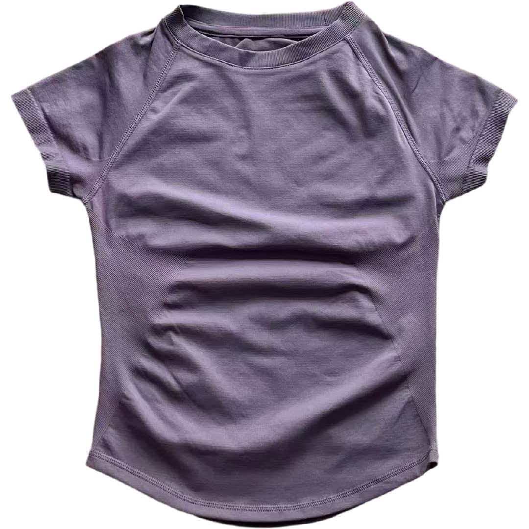 เสื้อโยคะแขนสั้นไร้ตะเข็บสำหรั - Pilates Yoga Exercises บทวิจารณ์และราคา