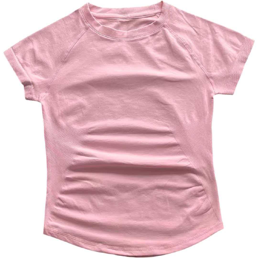 เสื้อโยคะแขนสั้นไร้ตะเข็บสำหรั - Pilates Yoga Exercises บทวิจารณ์และราคา