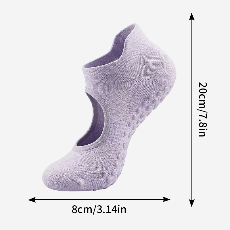 2/12PC ถุงเท้าพิลาทิสแบบไม่มีส - Pilates Yoga Sport บทวิจารณ์และราคา