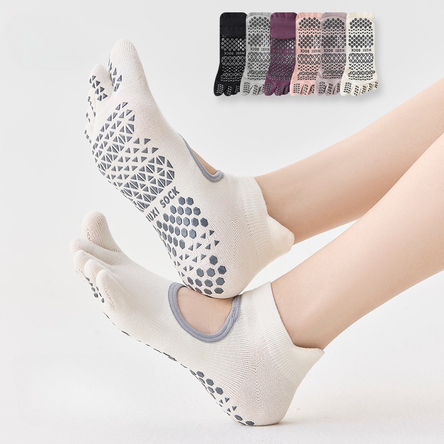 ถุงเท้าโยคะสำหรับผู้หญิงแบบมือ - Pilates Yoga Sport บทวิจารณ์และราคา
