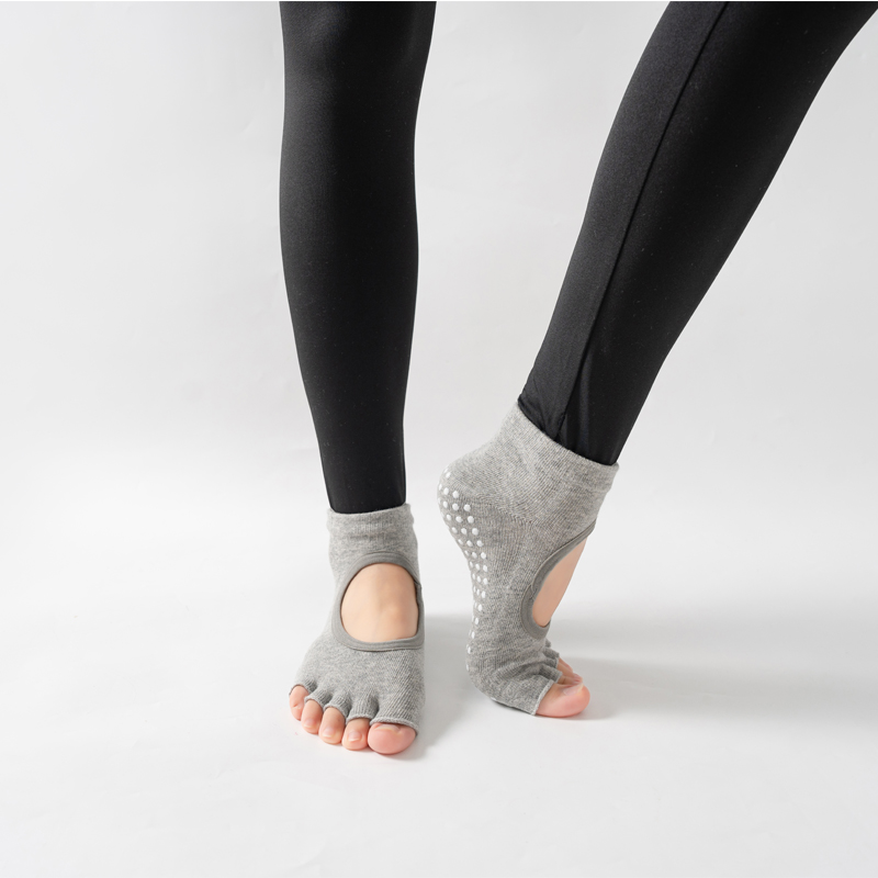 ถุงเท้าโยคะเปิดหลังห้านิ้วของผ - Pilates Yoga Sport บทวิจารณ์และราคา